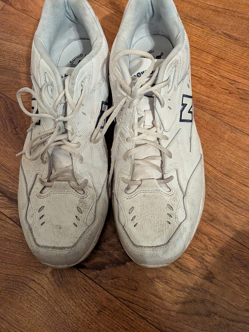 New Balance White Athletic Sneakers